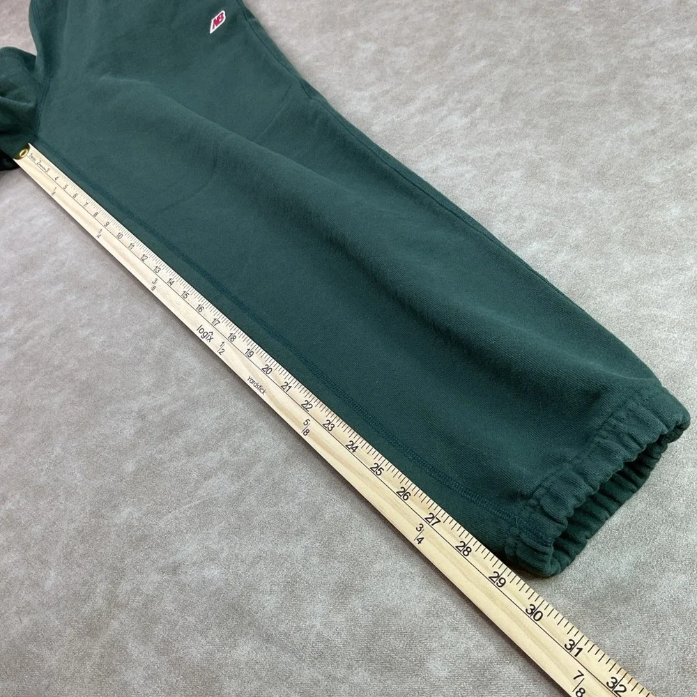 New Balance Sweatpants Green Made In USA Core Teddy Santis Joggers Men Sz MT - Picture 10 of 12